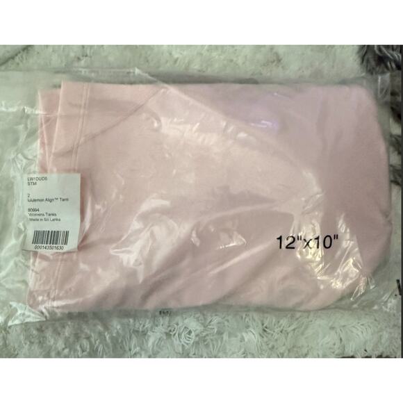 Lululemon Align Waist-Length Tank Top Size 2 Strawberry Milkshake - Picture 6 of 6